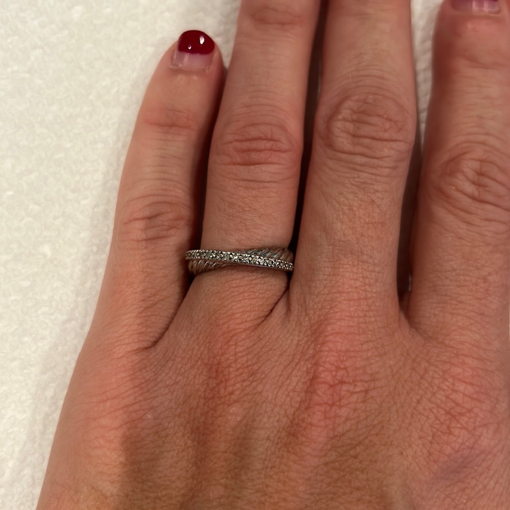David Yurman crossover cable DY925 inside